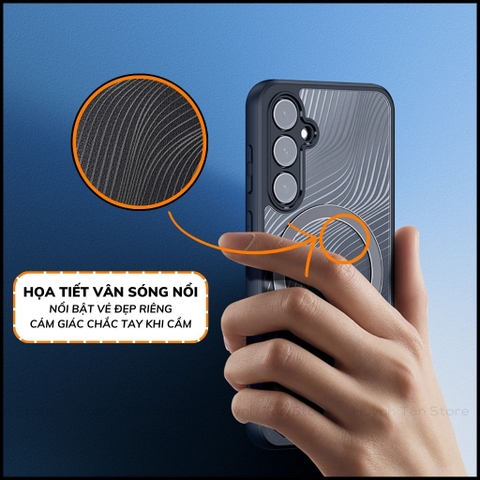 Ốp lưng samsung s23 fe aimo chính hãng duxducis chống va đập trong suốt không ố vàng huỳnh tân store