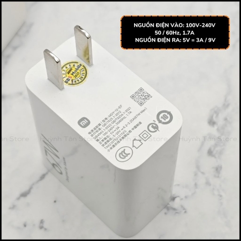 Bộ sạc nhanh xiaomi turbo charge 67w chính hãng cáp sạc 6A zin USB Type C công suất 67w 1 đổi 1 huỳnh tân store