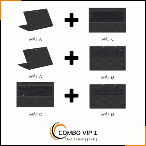 Dán skin laptop asus, dell , acer, hp, msi chính hãng ORAFOL nhập khẩu ĐỨC - SKIN 3M - LAPTOP - MANY STICKER BLACK  - SK B14 02 phụ kiện điện thoại huỳnh tân store