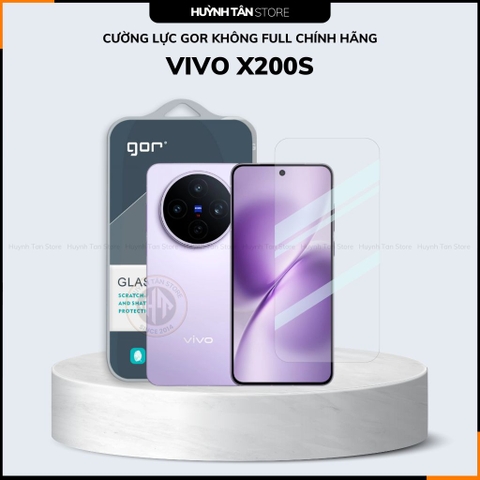 Kính cường lực trong suốt Vivo X300 Pro , X200 Pro Mini , X200s , X100s  KHÔNG FULL MÀN chống bám vân tay chính hãng GOR