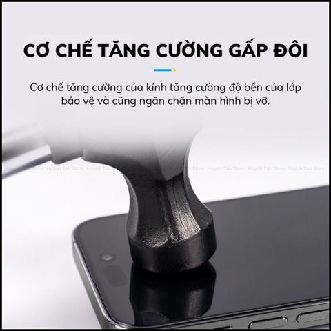 Kính cường lực iphone 16 Pro Max trong suốt full màn kèm khung tự dán chính hãng HODA