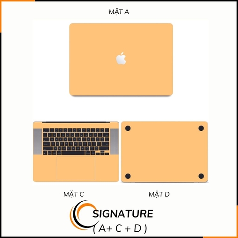 Dán skin macbook pro, macbook air chính hãng 3M nhập khẩu USA - SKIN 3M - MACBOOK - PASTEL YELLOW - SK A01 03 phụ kiện điện thoại huỳnh tân store