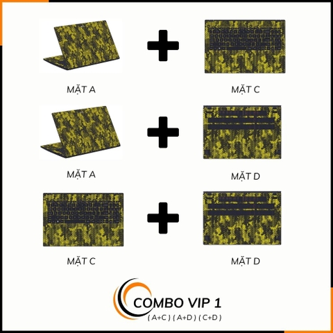 Dán skin laptop asus, dell , acer, hp, msi chính hãng ORAFOL nhập khẩu ĐỨC - SKIN 3M - LAPTOP - MAMBA YELLOW  - SK B03 06 phụ kiện điện thoại huỳnh tân store