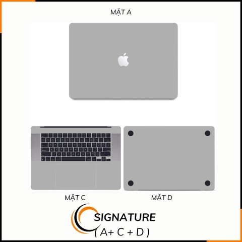 Dán skin macbook pro, macbook air chính hãng 3M nhập khẩu USA - SKIN 3M - MACBOOK - PASTEL BLACK  - SK A01 08 phụ kiện điện thoại huỳnh tân store
