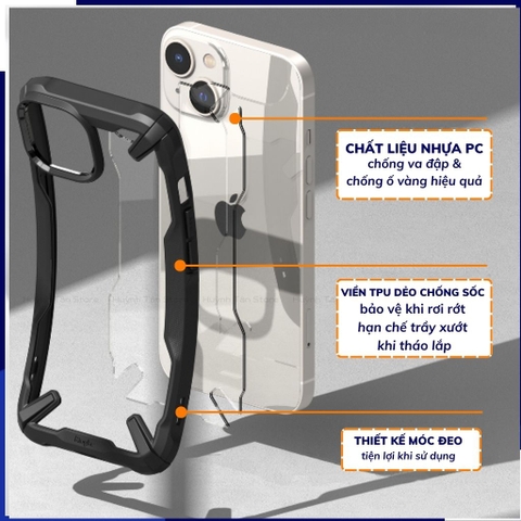 Ốp lưng iphone 14 plus chống sốc Ringke Fusion X chính hãng Korea bảo vệ camera phụ kiện huỳnh tân store