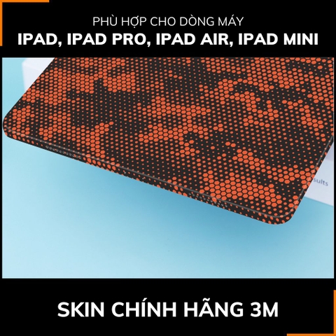 Dán skin ipad , ipad pro, ipad air , ipad mini full body và camera chính hãng 3M - MAMBA ORANGE -  SK B03 07 phụ kiện điện thoại huỳnh tân store