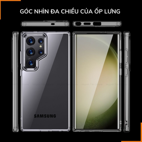 Ốp lưng samsung s24 ultra chống sốc CLEAR COLOR VER 4 trong suốt không ố vàng bảo vệ camera phụ kiện huỳnh tân store
