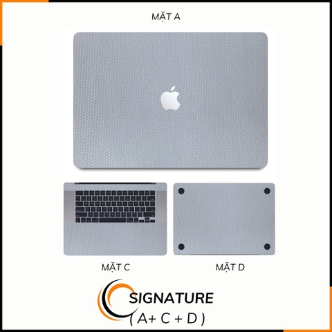 Dán skin macbook pro, macbook air chính hãng 3M nhập khẩu USA - SKIN 3M - MACBOOK - MATRIXWHITE - SK-B11-02 phụ kiện điện thoại huỳnh tân store