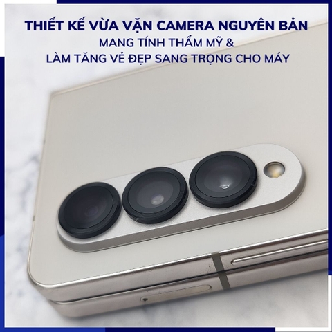 Cường lực camera z fold 4 chính hãng KUZOOM viền nhiều màu chất lượng rõ nét bảo vệ toàn diện cụm camera phụ kiện huỳnh tân store
