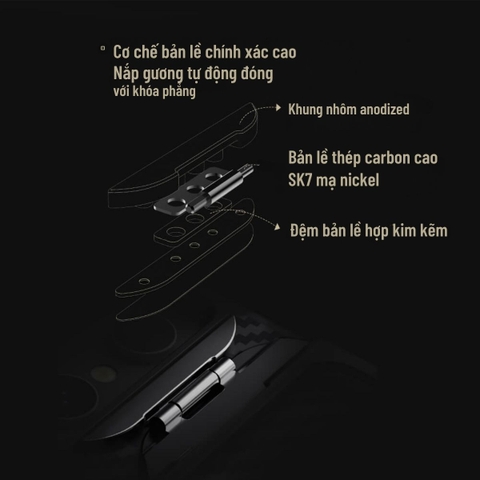 Ốp lưng Samsung S25 Ultra sạc từ tính kèm giá đỡ camera xếp gọn NILLKIN CarboProp Magnetic