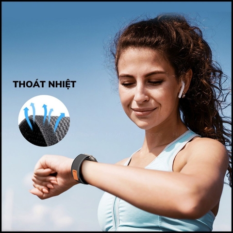 Dây đồng hồ thông minh apple watch series 9 8 7 6 5 4 3 se ultra chất liệu dệt nylon cao cấp yj series chính hãng duxducis