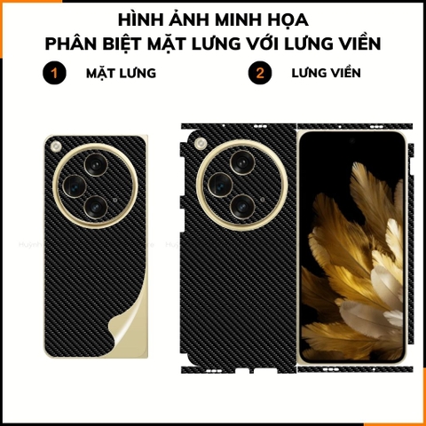 Miếng dán oppo find n3 carbon trong và đen chống trầy xướt chống bám vân tay phụ kiện điện thoại huỳnh tân store