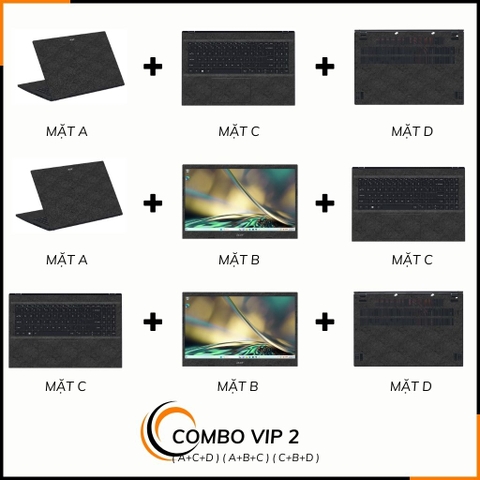 Dán skin laptop asus, dell , acer, hp, msi chính hãng ORAFOL nhập khẩu ĐỨC - SKIN 3M - LAPTOP - MANY STICKER BLACK  - SK B14 02 phụ kiện điện thoại huỳnh tân store