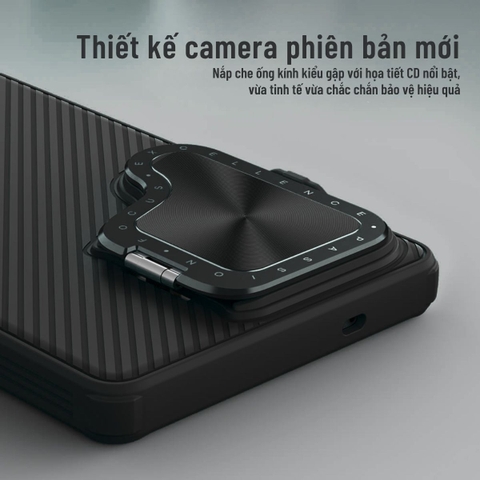 Ốp lưng Samsung S25 Ultra/ S24 Ultra giá đỡ điện thoại bảo vệ camera chống sốc Nillkin CamShield ProP