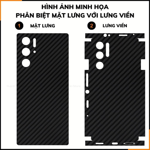 Miếng dán redmagic 9 pro carbon trong và đen chống trầy xướt chống bám vân tay phụ kiện điện thoại huỳnh tân store