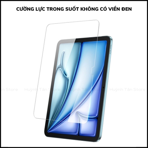 Cường lực ipad Air  6 11 inch trong suốt KHÔNG VIỀN ĐEN chống bám vân tay chính hãng DUXDUCIS phụ kiện