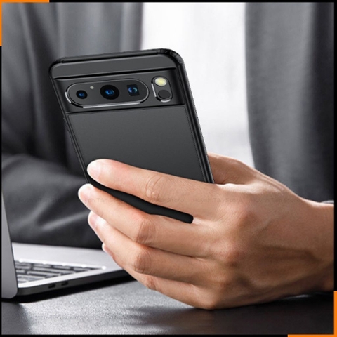 Ốp lưng google pixel 8 pro chống sốc chống vân tay NHÁM VIỀN MÀU VER 2 bảo vệ camera phụ kiện huỳnh tân store