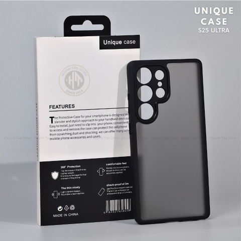 Ốp lưng samsung s25 ultra s25 edge s24 fe s23 fe s22 ultra chống sốc chống vân tay UNIQUE bảo vệ camera phụ kiện huỳnh tân store