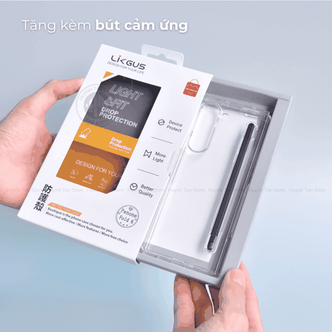 Ốp lưng samsung z fold 6 trong suốt chính hãng LIKGUS PENONE tặng kèm theo bút cảm ứng phụ kiện điện thoại huỳnh tân store