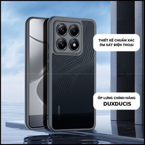 Ốp lưng xiaomi mi 14t aimo chính hãng duxducis chống va đập trong suốt không ố vàng huỳnh tân store