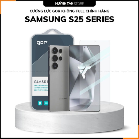 Cường lực gor samsung SAMSUNG S25 SERIES ( S25, S25 Plus, S25 Ultra, S25 Edge) trong suốt KHÔNG FULL MÀN chính hãng