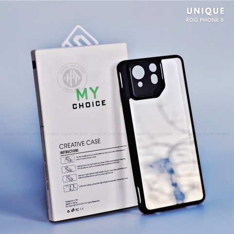 Ốp lưng asus rog 9 pro 8 8 pro ultra trong suốt không ố vàng bảo vệ camera UNIQUE TRONG phụ kiện huỳnh tân store