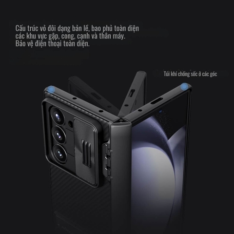 Ốp lưng Samsung Z Fold 6 nắp trượt bảo vệ camera Nillkin CamShield Pro