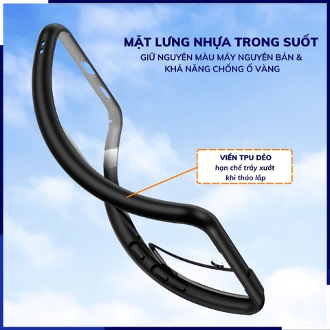 Ốp lưng s22 plus clear color ver 1 viền màu mặt lưng trong suốt không ố vàng bảo vệ camera phụ kiện huỳnh tân store