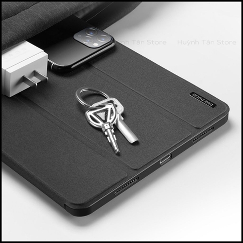 BAO DA ipad pro 11 inch 12,9 inch domo series chính hãng duxducis chống va đập có khay khe để bút