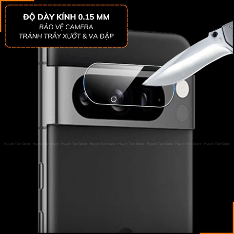 Kinh cường lực Camera Google Pixel 9 Pixel 9 pro 9 pro xl trong suốt vát 2,5D chống va đập, chống trầy xướt