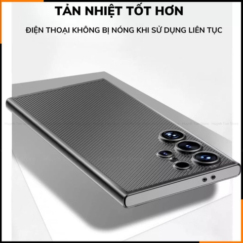 Ốp lưng Samsung S24, S24 plus, S24 ultra, s23 ultra TPU vân sóng chéo siêu mỏng ôm sát thân máy bảo vệ camera MATTE HUTA