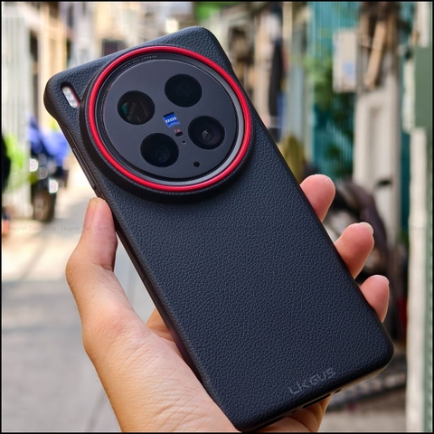 Ốp lưng Vivo X200 Pro/ X200 Ultra da QUAN magsafe nửa cạnh từ tính sạc không dây chống bám vân tay chính hãng LIKGUS