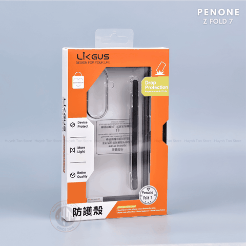 Ốp lưng samsung z fold 7 trong suốt chính hãng LIKGUS PENONE tặng kèm theo bút cảm ứng phụ kiện điện thoại huỳnh tân store