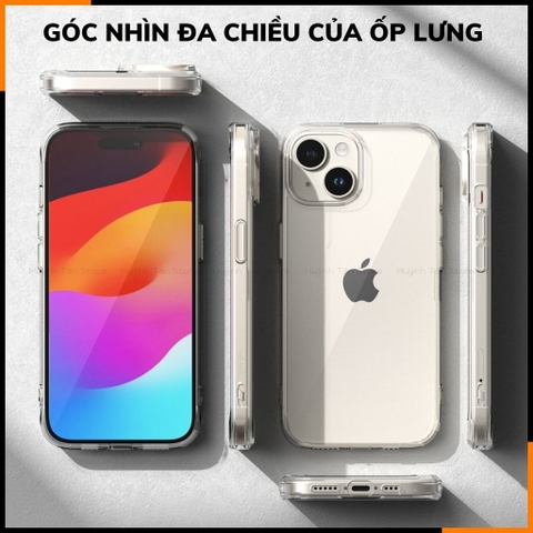 Ốp lưng iphone 15 RINGKE chính hãng trong suốt chống sốc FUSION chống ố vàng phụ kiện điện thoại huỳnh tân