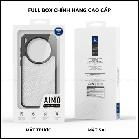 Ốp lưng vivo x300 pro Aimo chính hãng duxducis chống va đập trong suốt không ố vàng huỳnh tân store