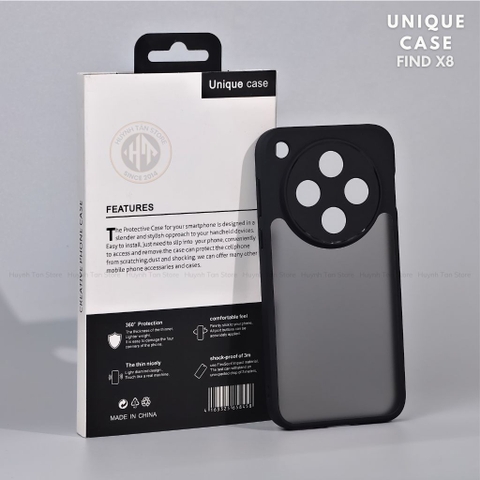 Ốp lưng oppo find x8 ultra x8 pro x8s plus x7 ultra chống sốc chống vân tay UNIQUE bảo vệ camera phụ kiện huỳnh tân store