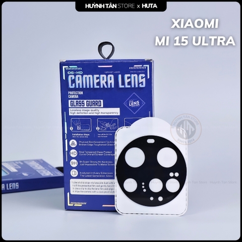 Kính cường lực camera Xiaomi Mi 15 Ultra, Mi 15, Mi 14 Ultra FULL ĐEN chống chói công nghệ AR chống trầy bảo vệ toàn diện phụ kiện huỳnh tân store