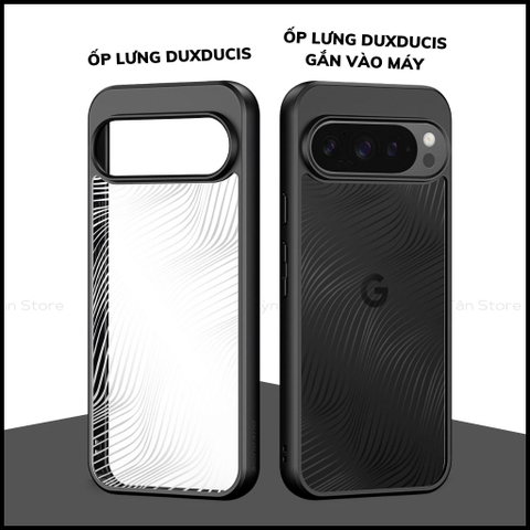 Ốp lưng google pixel 9 9 pro aimo chính hãng duxducis chống va đập trong suốt không ố vàng huỳnh tân store