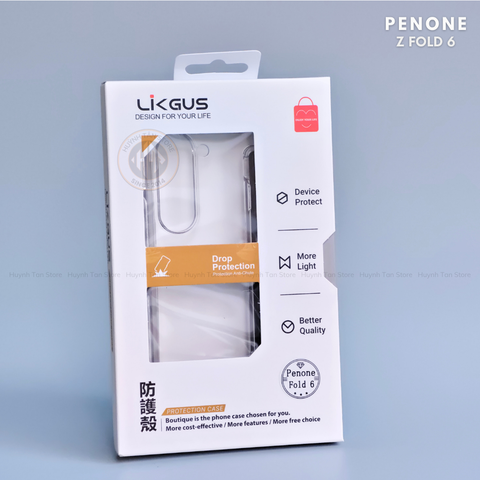 Ốp lưng samsung z fold 6 trong suốt chính hãng LIKGUS PENONE tặng kèm theo bút cảm ứng phụ kiện điện thoại huỳnh tân store
