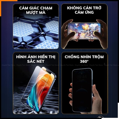 Cường lực Wekome Kingkong Space chống nhìn trộm 360 iphone 16 Pro Max ip 15 14 13 12 pro vát cong 9D  [WTP-089]