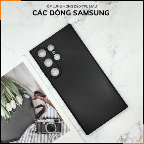 Ốp lưng SAMSUNG S25 S25 Plus S25 Ultra / S24 S24 Plus S24 Ultra / 23 fe TPU màu dẻo siêu mỏng ôm sát thân máy bảo vệ camera phụ kiện điện thoại huỳnh tân store