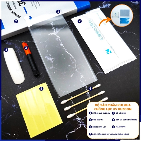 Cường lực samsung s22 ultra uv trong suốt chống vân tay chính hãng kuzoom phụ kiện điện thoại huỳnh tân store