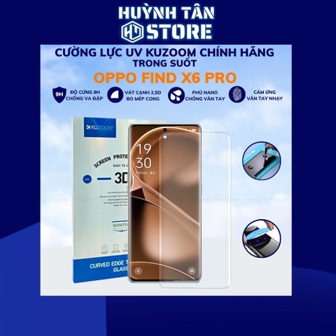 cường lực oppo find x6 pro UV trong suốt keo lỏng chính hãng kuzoom chống va đập vân tay nhạy phụ kiện điện thoại huỳnh tân store
