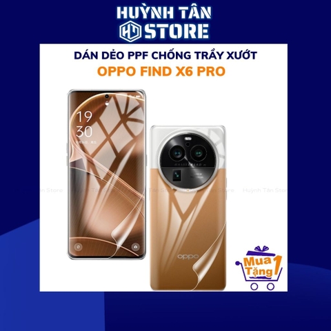 Dán dẻo ppf oppo find x6 pro trong suốt hoặc nhám chống bám vân tay bảo vệ camera mua 1 tặng 1 phụ kiện điện thoại huỳnh tân store