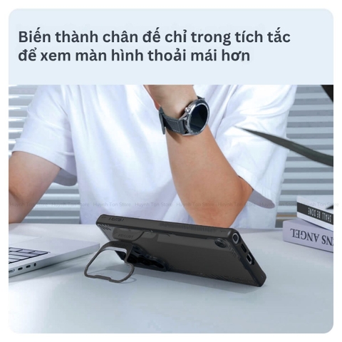 Ốp lưng Samsung S25 Ultra có giá đỡ bảo vệ camera Nillkin Iceblade Prop