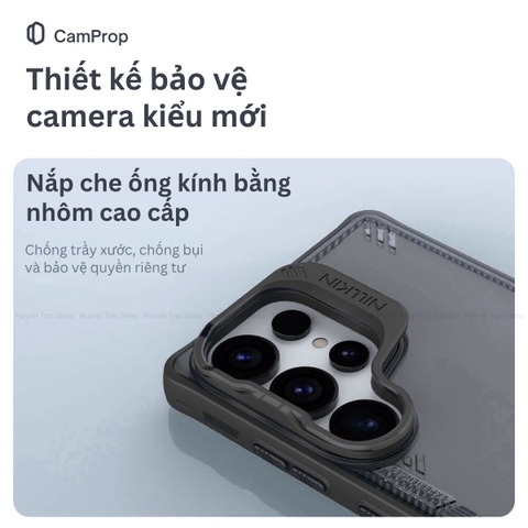 Ốp lưng Samsung S25 Ultra có giá đỡ bảo vệ camera Nillkin Iceblade Prop