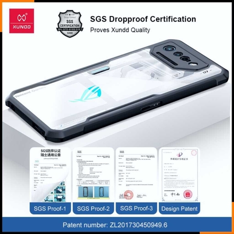 Ốp lưng asus rog phone 7, rog 7 pro chống sốc xundd bảo vệ camera chính hãng chống ố vàng phụ kiện điện thoại huỳnh tân store