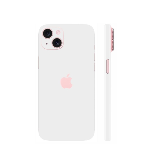 Dán skin điện thoại Iphone 15, Iphone 15 Plus full body và camera nhập khẩu chính hãng USA phụ kiện điện thoại huỳnh tân store - PASTEL PINK - Warp Skin Collection