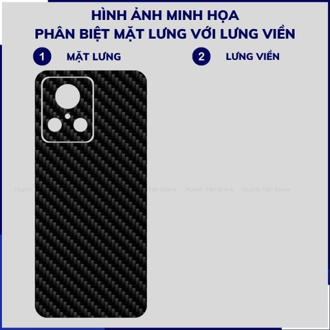 Miếng dán realme gt2 explore master carbon trong và đen chống trầy xướt chống bám vân tay phụ kiện huỳnh tân store