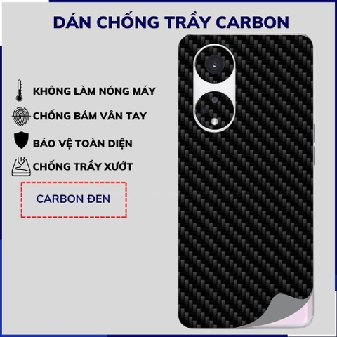 miếng dán oppo reno8 t carbon trong hoặc đen chống trầy xướt chống bám vân tay phụ kiện huỳnh tân store